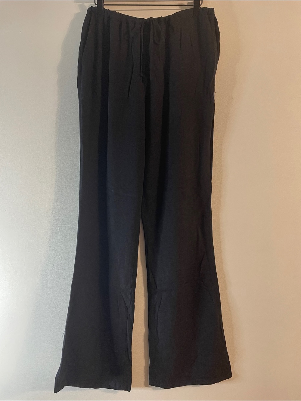 NEW Linen Blend Lounge Pants Black Wild Fable Women’s Medium